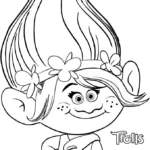 coloriage Trolls et découpage à imprimer
