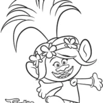 coloriage Trolls pour enfant de 5 ans