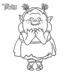 coloriage Trolls à imprimer pour enfant de 7 ans