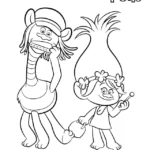 coloriage Trolls pour enfant à imprimer