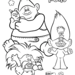 coloriage Trolls en ligne