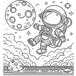 coloriage Lune pour primaire
