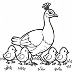 coloriage Paon updated pour enfants a imprimer