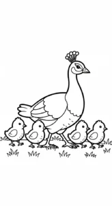 coloriage Paon updated pour enfants a imprimer