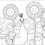 coloriage Paon updated pour enfants à imprimer