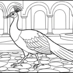 coloriage Paon updated pour enfant de 7 ans