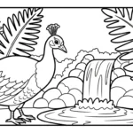 coloriage Paon updated en ligne pour enfant