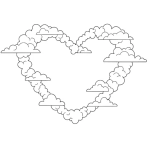 coloriage Amour pour enfants à imprimer