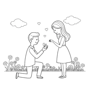 coloriage Amour à imprimer pour enfant de 3 ans