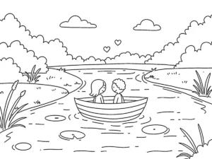 coloriage Amour pour enfant gratuit