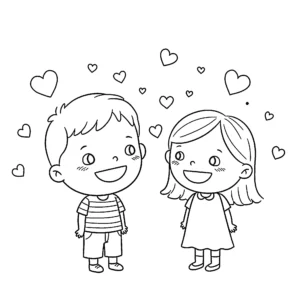 coloriage Amour d