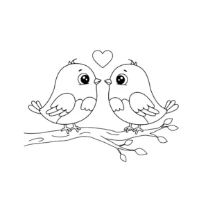 coloriage Amour pour enfant de 2 ans