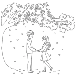 coloriage Amour à imprimer pour enfant de 4 ans