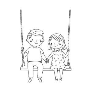 coloriage Amour gratuit pour enfants