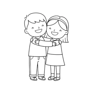 imprimer coloriage Amour pour enfant