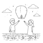 image pour coloriage Amour enfant