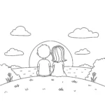 coloriage Amour et apprentissage