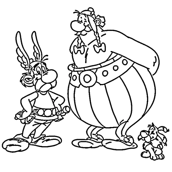 Tranh tô màu Asterix