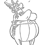 coloriage Asterix et apprentissage