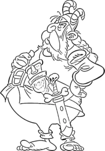 imprimer coloriage Asterix gratuit