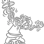 coloriage Asterix à imprimer pour enfant de 7 ans