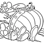 coloriage Asterix à imprimer pour enfant de 4 ans