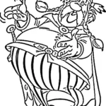 coloriage Asterix à imprimer pour enfant de 9 ans