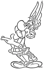 coloriage Asterix pour enfant de 10 ans