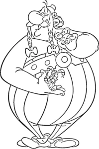 image de coloriage Asterix pour enfant