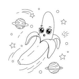 a imprimer coloriage Banane gratuit