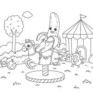 imprimer coloriage Banane