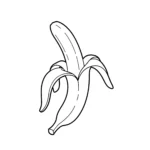 coloriage Banane en ligne pour enfant