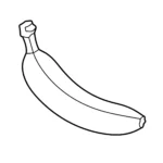 coloriage Banane à imprimer gratuit
