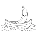 coloriage Banane a dessiner et imprimer