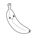 coloriage Banane et dessin a imprimer