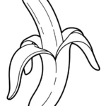 imprimer coloriage Banane pour enfant