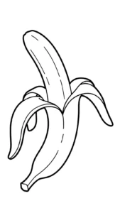 imprimer coloriage Banane pour enfant