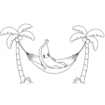 imprimer coloriage Banane gratuit