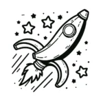 coloriage Banane pour enfant de 2 ans