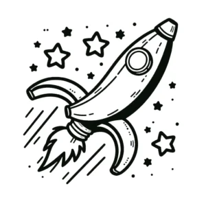 coloriage Banane pour enfant de 2 ans