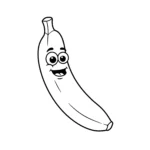coloriage Banane pour enfant de 4 ans
