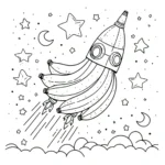 coloriage Banane pour enfant a imprimer gratuit