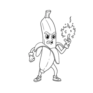 coloriage Banane d