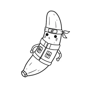 coloriage Banane a imprimer