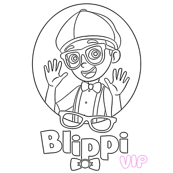 Tranh tô màu Blippi
