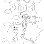 coloriage Blippi pour enfants a imprimer gratuit