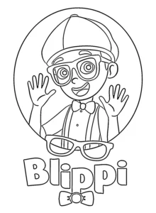 coloriage Blippi a dessiner et imprimer