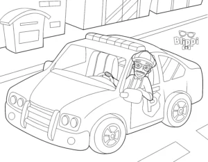 coloriage Blippi pour enfant de 2 ans
