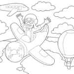 coloriage Blippi pour primaire