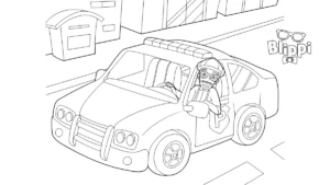 coloriage Blippi a colorier en ligne gratuitement